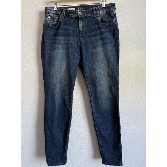 KUT From The Kloth Toothpick Skinny Jeans Women Size 16 Denim Mid Rise Med Wash - Picture 4 of 10